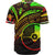 Yap State Baseball Shirt - Reggae Color Cross Style - Polynesian Pride