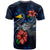 Tokelau Polynesian T Shirt Blue Turtle Hibiscus - Polynesian Pride