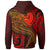 Pohnpei Hoodie Red Shark Polynesian Tattoo - Polynesian Pride