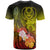 Pohnpei T Shirt Humpback Whale with Tropical Flowers (Yellow) - Polynesian Pride