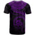 Tuvalu Polynesian T Shirt Tuvaluan Waves (Purple) - Polynesian Pride