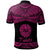 Tahiti Polo Shirt Polynesian Tattoo Pink Version - Polynesian Pride