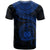 Polynesian Samoa T shirt Samoan Waves (Blue) - Polynesian Pride