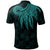 American Samoa Polo Shirt Polynesian Wings (Turquoise) - Polynesian Pride