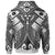 Kosrae Custom Hoodie White Seal with Polynesian Tattoo - Polynesian Pride