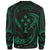 Kosrae Polynesian Sweater - Green Tribal Wave - Polynesian Pride