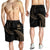 Samoa Polynesian Men's Short - Gold Tribal Wave - Polynesian Pride