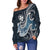 Wallis and Futuna Polynesian Women's Off Shoulder Sweater - Ocean Style - Polynesian Pride