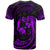 Tonga Polynesian All Over T Shirt Purple Tribal Wave - Polynesian Pride