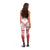 American Samoa Polynesian Women's Leggings - Bald Eagle (Red) - Polynesian Pride