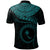 Chuuk Polynesian Custom Polo Shirt Truk Waves (Turquoise) - Polynesian Pride