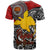 Papua New Guinea T shirt Custom Emblem Of Papua New Guinea With Polynesian Patterns T shirt - Polynesian Pride