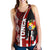 Tonga Women Racerback Tank - Coat Of Arms Tapa Tonga Patterns - Polynesian Pride