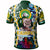 Hawaii Custom Polo Shirt Kaimuki High School Bulldogs With Hawaiian Sea Turtle and Tribal Patterns LT10 - Polynesian Pride