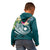 Marshall Islands Polynesian Zip up Hoodie Summer Plumeria (Turquoise) - Polynesian Pride