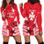 Wallis and Futuna Hoodie Dress Impressive LT13 Red - Polynesian Pride