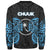 Chuuk Polynesian Custom Personalised Sweater - Spirit Style Blue - Polynesian Pride