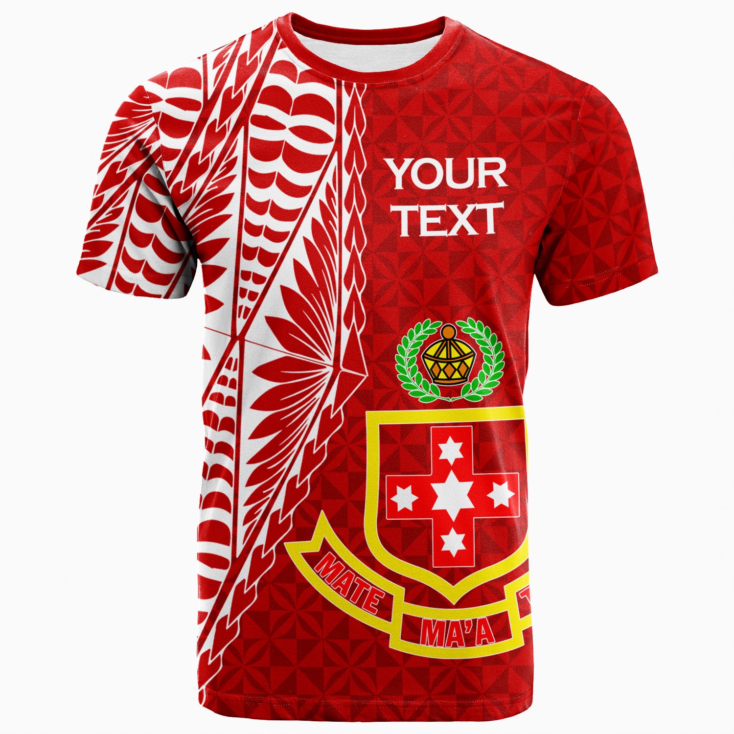 Custom Kolisi Tonga Atele T Shirt Tongan Tribal LT12 Unisex Red - Polynesian Pride