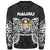 Nauru Polynesian Custom Personalised Sweater - Spirit Style White - Polynesian Pride