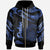 Palau Polynesian Zip Hoodie Polynesian Tattoo Blue Version Unisex Blue - Polynesian Pride