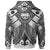 Fsm Custom Zip up Hoodie White Seal with Polynesian Tattoo - Polynesian Pride