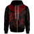 Niue Polynesian Zip up Hoodie Niue Waves (Red) Unisex Red - Polynesian Pride