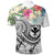 Polynesian Hawaii Kanaka Maoli Polo Summer Plumeria (White) - Polynesian Pride