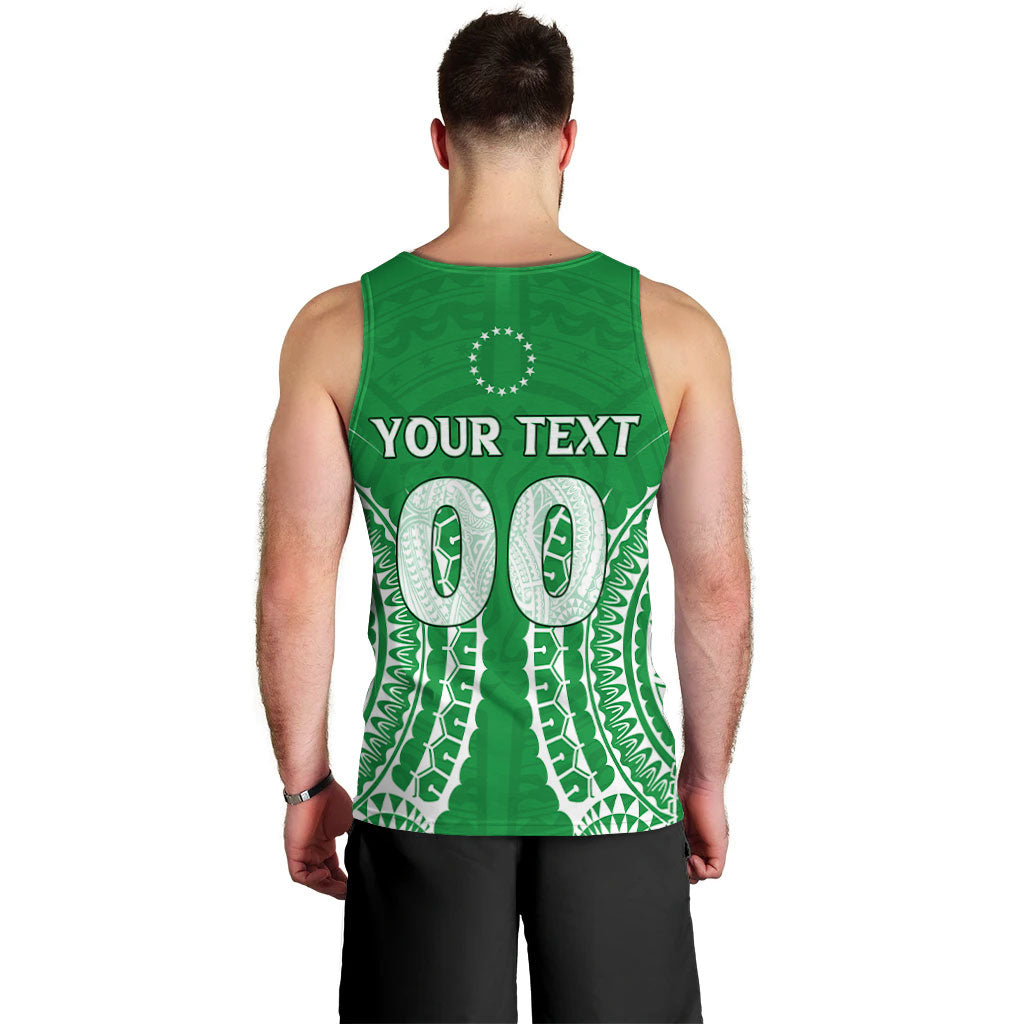 (Custom Personalised) Cook Islands Mitiaro Men Tank Top - Tribal Pattern - LT12 - Polynesian Pride