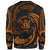 Niue Polynesian Sweater - Orange Tribal Wave - Polynesian Pride