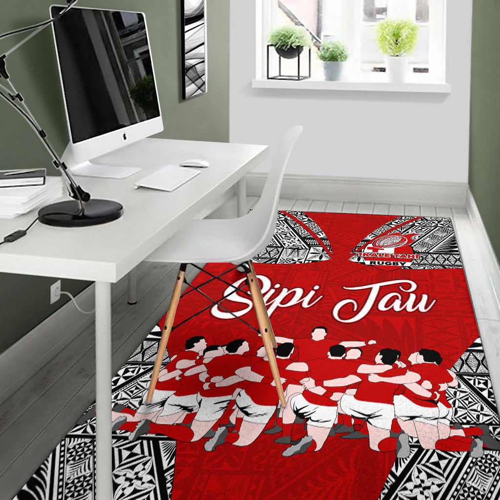 Tonga Rugby Ikale Tahi Sipi Tau Area Rug - LT2 - Polynesian Pride