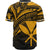 Hawaii Kanaka Maoli Baseball Shirt - Gold Color Cross Style - Polynesian Pride