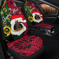 Vanuatu Christmas - Joyeux Nol Santas God Yumi Car Seat Covers - LT2 - Polynesian Pride