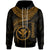 Polynesian Hawaii Kanaka Maoli Zip up Hoodie Hawaiian Waves (Golden) Unisex Golden - Polynesian Pride