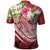 Tahiti Polynesian Polo Summer Plumeria (Red) - Polynesian Pride