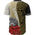 American Samoa Polynesian Baseball Shirt - Coat Of Arm With Hibiscus Gold - Polynesian Pride