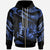 Tonga Polynesian Zip Hoodie Polynesian Tattoo Blue Version Unisex Blue - Polynesian Pride