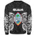 Guam Polynesian Custom Personalised Sweater - Spirit Style White - Polynesian Pride