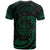 Palau Polynesian Custom T Shirt Green Tribal Wave - Polynesian Pride