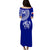 Tonga Puletasi Dress Tongan Blue Turtle - LT12 - Polynesian Pride