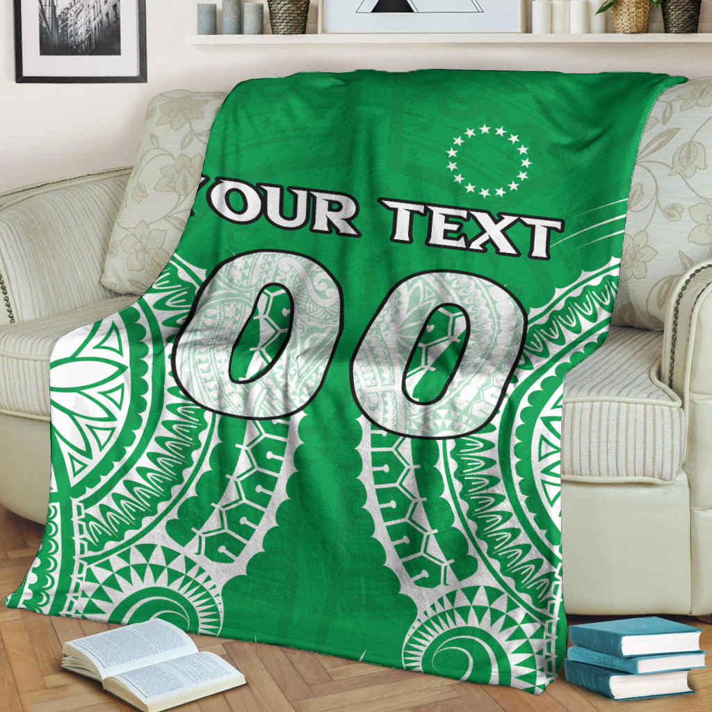 (Custom Personalised) Cook Islands Mitiaro Blanket - Tribal Pattern - LT12 - Polynesian Pride