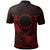 Cook Islands Polynesian Custom Polo Shirt Kuki Airani Red Seal Camisole Hibiscus Style - Polynesian Pride