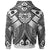 Tahiti Hoodie White Seal with Polynesian Tattoo - Polynesian Pride