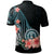 Northern Mariana Islands Custom Polo Shirt Turquoise Polynesian Hibiscus Pattern Style - Polynesian Pride