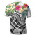 Fiji Polynesian Polo Summer Plumeria (White) - Polynesian Pride