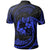 Tonga Polynesian Custom Polo Shirt Blue Tribal Wave - Polynesian Pride