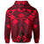 Samoa Polynesian Hoodie Samoa Red Seal with Polynesian Tattoo - Polynesian Pride