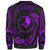 Yap Polynesian Sweater - Purple Tribal Wave - Polynesian Pride