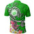 Hawaii Polynesian Polo Shirt Hawaii Seal With Turtle Plumeria (Green) - Polynesian Pride