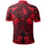 Yap Custom Polo Shirt Red Seal with Polynesian Tattoo - Polynesian Pride