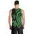 Kosrae Men's Tank Top - Green Tentacle Turtle - Polynesian Pride